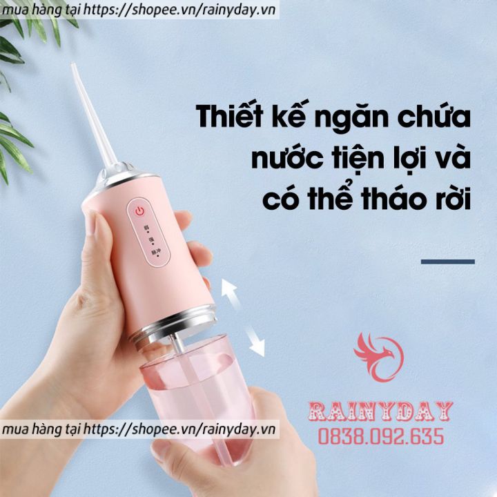 Máy tăm nước mini Oral Irrigator, tăm nước nha khoa cầm tay du lịch vệ sinh răng miệng gia đình giá rẻ