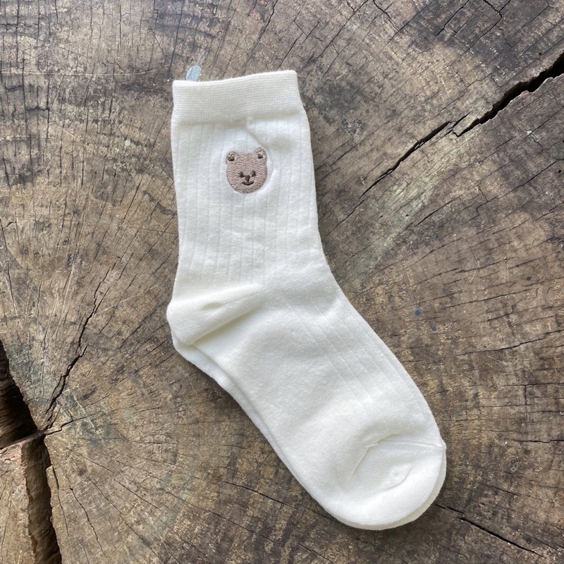 Tất - Vớ hình hoa + gấu thêu