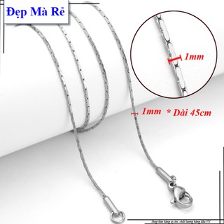 Dây chuyền titan cho nữ - Cam kết 1 đổi 1 nếu đen và gỉ sét