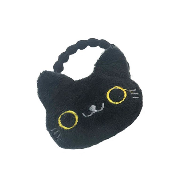 Kẹp Tóc Trang Trí Hình Mèo Đen 3D Mini Cho Nữ