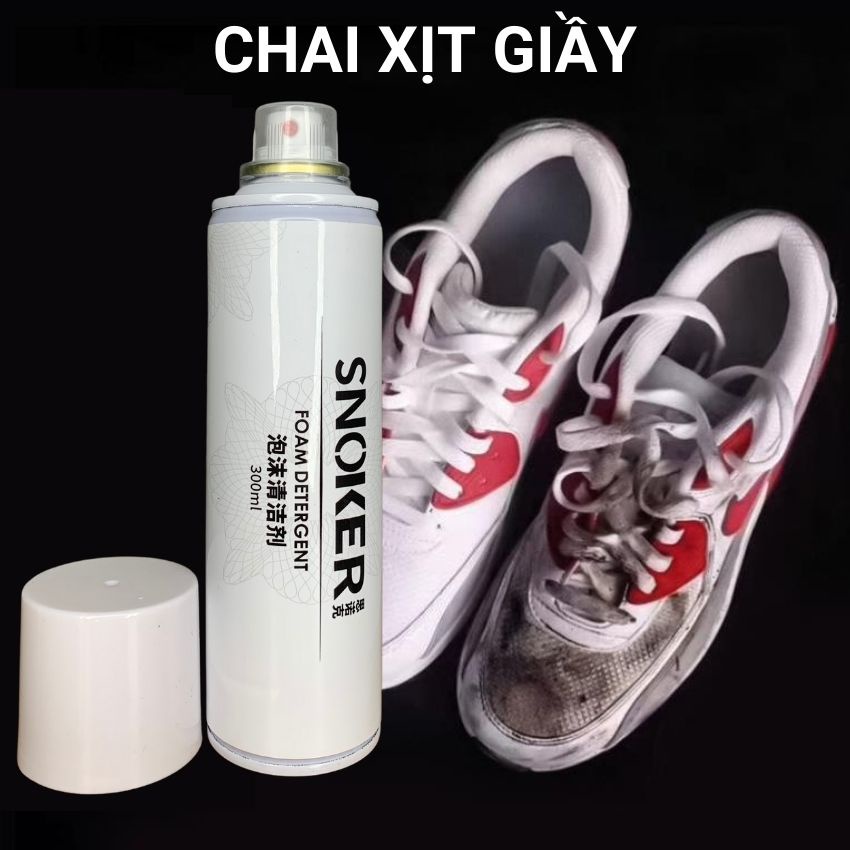 Chai Xịt Bọt Tuyết Vệ Sinh Làm Sạch Giày SNEAKER Tẩy Trắng Giày Dép Đồ Da Nhanh Chóng Tiện Lợi