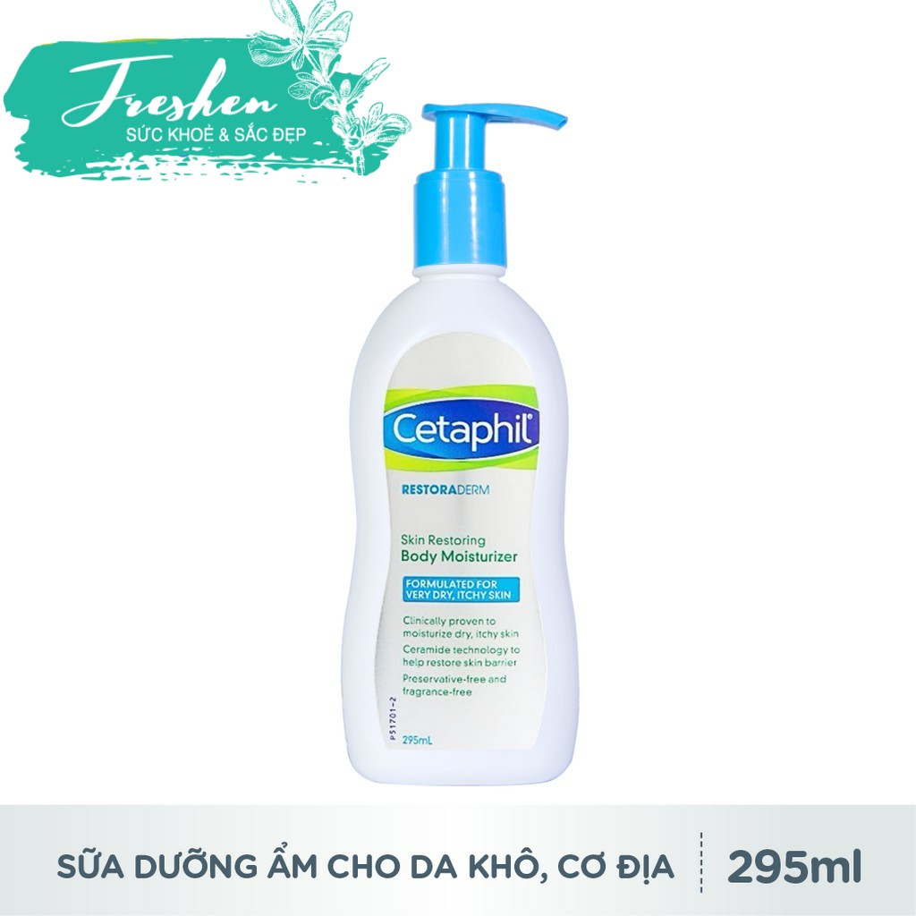 ✅ (CHÍNH HÃNG) Sữa dưỡng ẩm dành cho da cơ địa, khô Cetaphil Restoraderm Skin Restoring Body Moisturizer 295ml