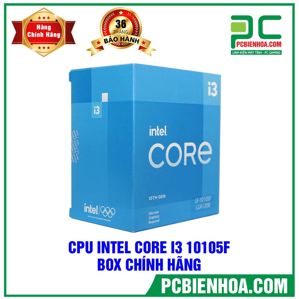 CPU INTEL CORE I3 10105F BOX CHÍNH HÃNG