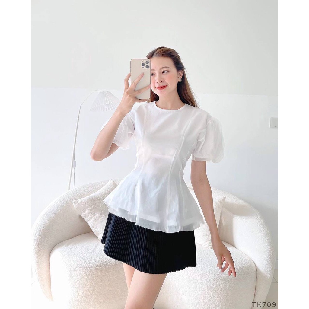 LIKEHER - ÁO PEPLUM TAY PHỒNG TK709