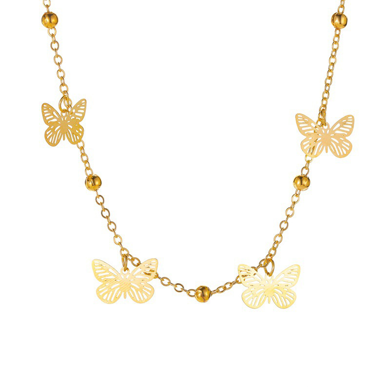 Simple Alloy Hollow Butterfly Anklet Personality Female Foot Chain Popular Summer Beach Foot Jewelry | BigBuy360 - bigbuy360.vn