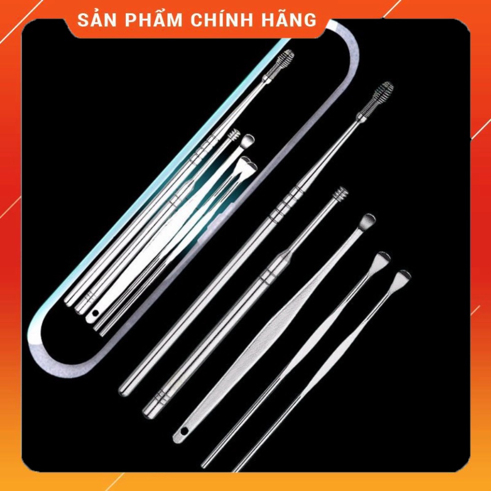 Bộ 5 Dụng Cụ Lấy Ráy Tai iNox