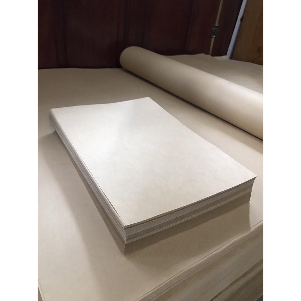 A3(30cm x 42cm) Giấy xi măng Nhật (Kraft Nhật ĐL70) giấy gói hàng tiêu chuẩn, giấy dai, nhám hai mặt, màu nâu vintage