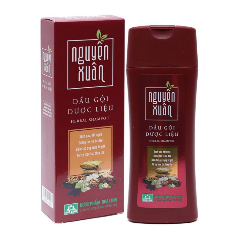 Dầu gội Dược liệu Nguyên Xuân nâu (Dành cho tóc thường &amp; da đầu dầu)