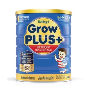 Sữa Bột Nutifood Growplus Xanh 1500gr