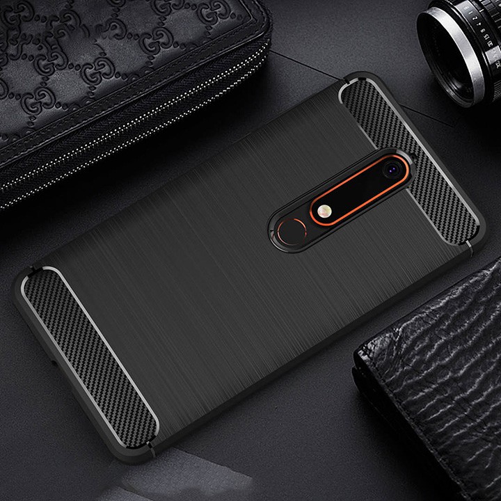ỐP LƯNG NOKIA 6 2018 CHỐNG SỐC VÂN KIM LOẠI