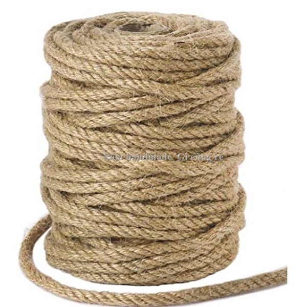 Dây thừng 5mm, dài 10m, dây thừng trang trí, làm đồ cào móng mèo, cat tree,  làm đồ handmade