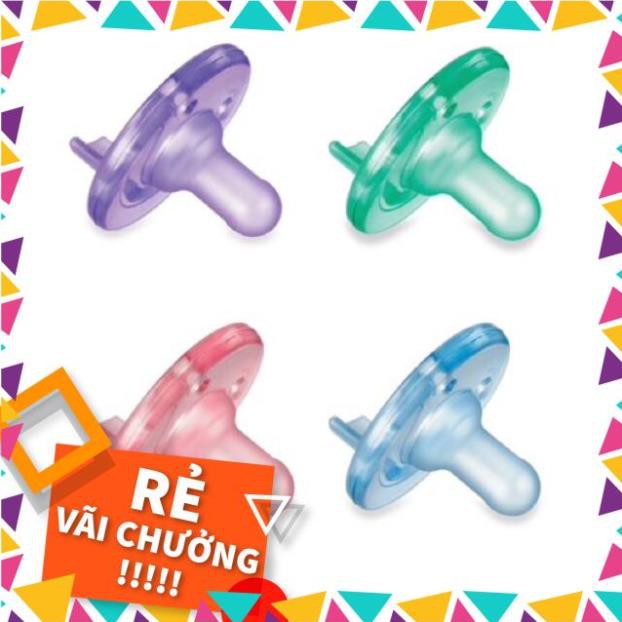 ( KIBO ) Lẻ 1 Ty ngậm/ Ty giả chống vẩu Avent Soothie 0m+/3m+ Usa