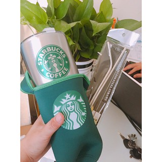 * ly giữ nhiệt starbuck - hàng xịn + tặng combo túi, ống hút, cọ rửa