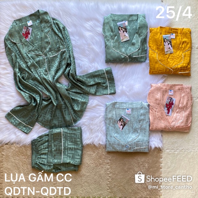 [NHIỀU SIZE 50-75kg] 🔮 Bộ Pijama Lụa Gấm Cao Cấp, túi quần sâu | BigBuy360 - bigbuy360.vn