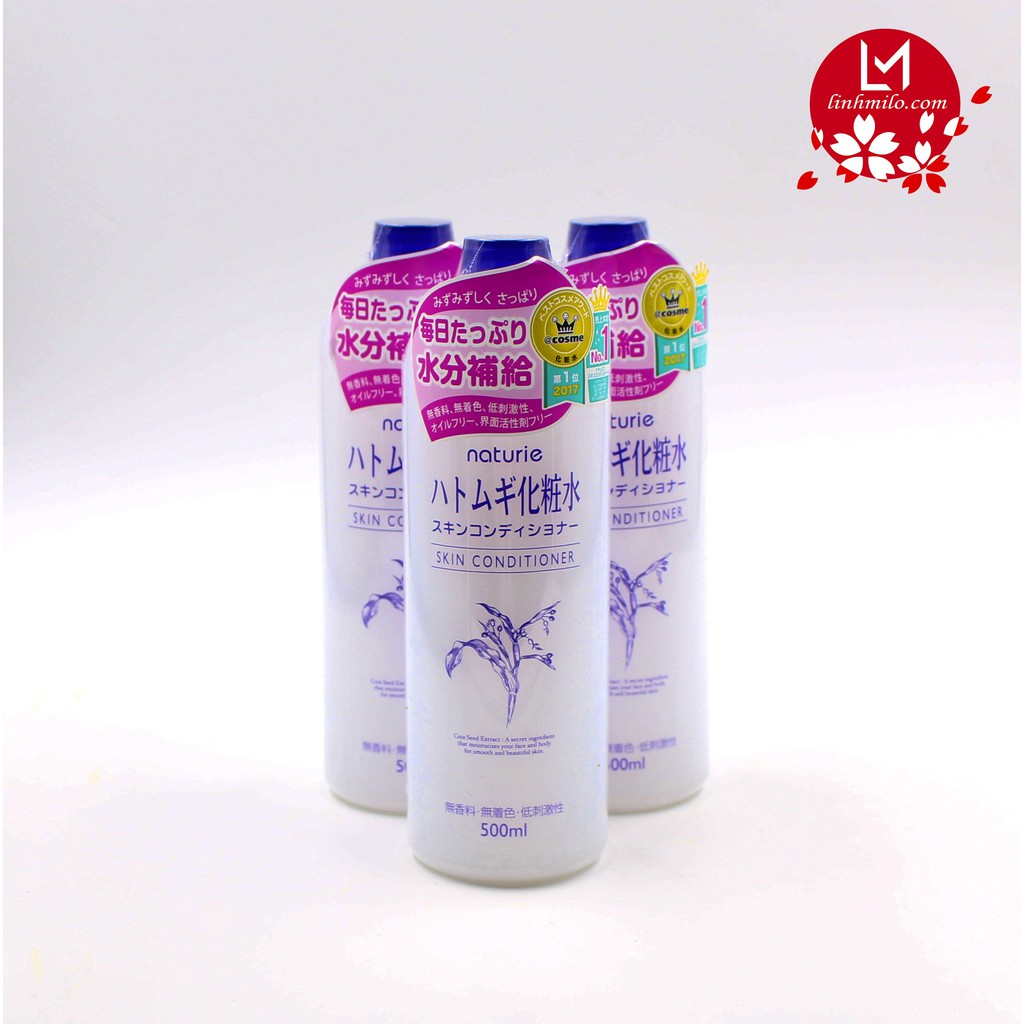 Nước hoa hồng ý dĩ Naturie Skin Conditioner