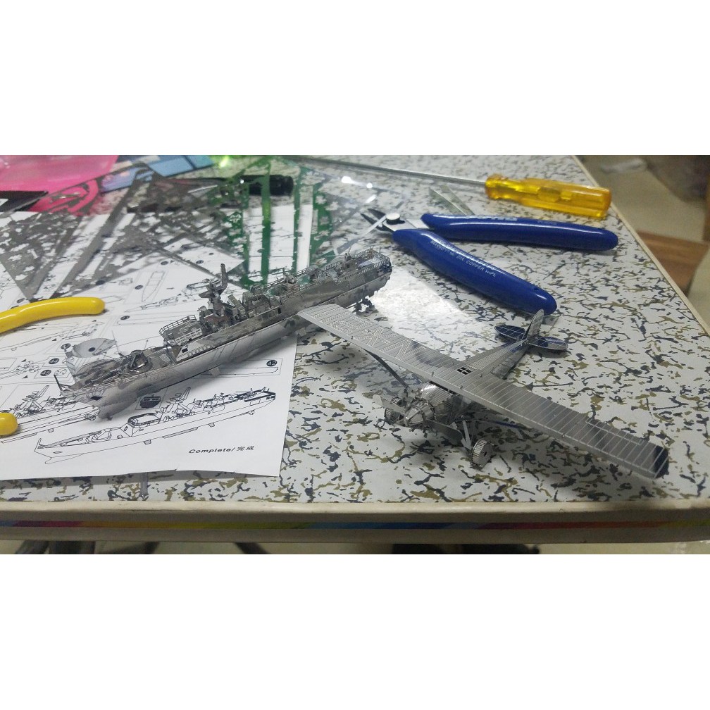 Mô Hình Lắp Ráp 3d Máy Bay N-X-211 - Spirit of St. Louis