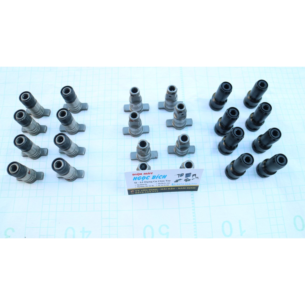 Đầu chữ T bulong + đầu chữ T chuyên vít + đầu chuyển vít thay thế cho đầu máy Makita, Hitachi, Dewalt, Ken...