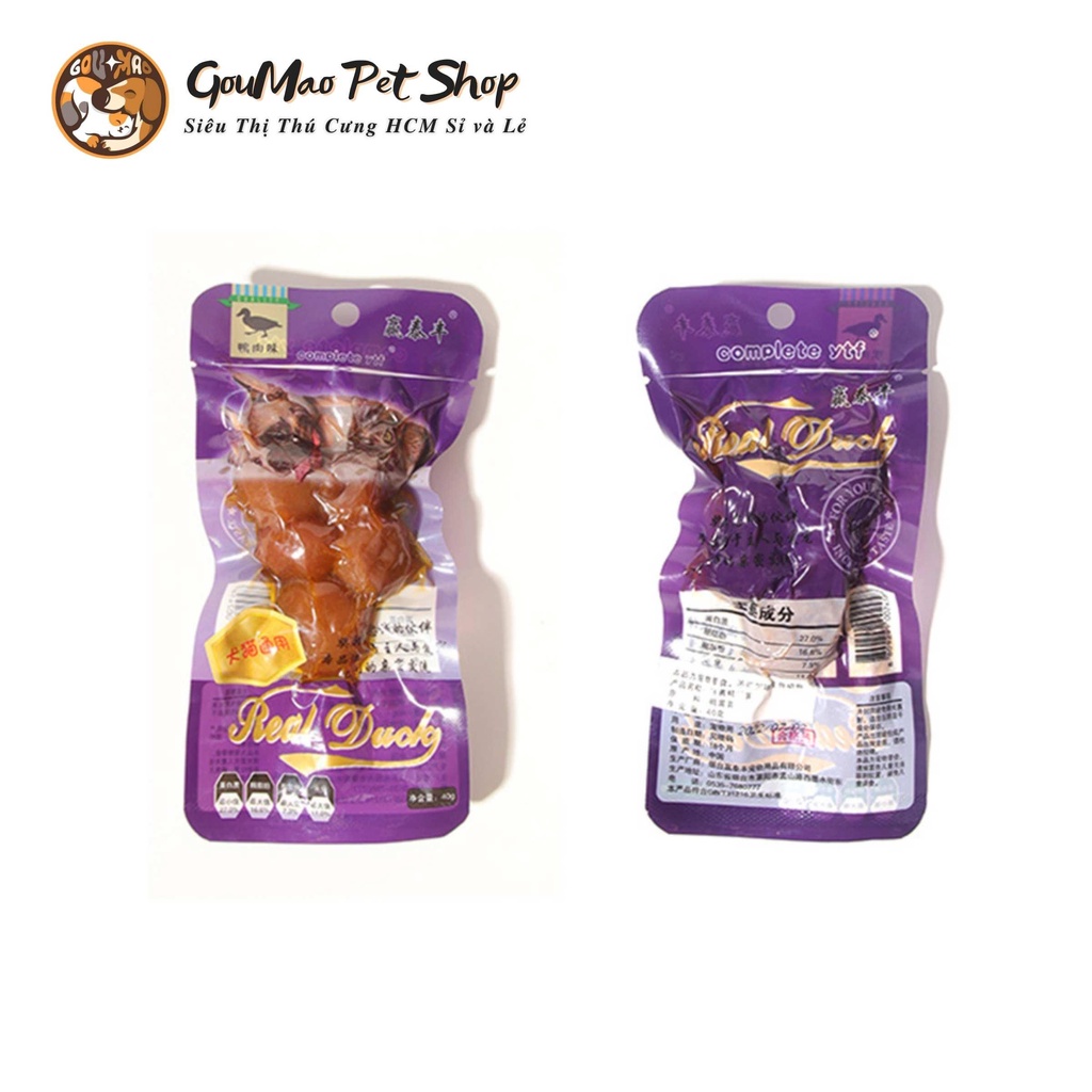 Ăn vặt chó mèo : lòng đỏ trứng vịt 40g, bổ sung dinh dưỡng - Goumao pet