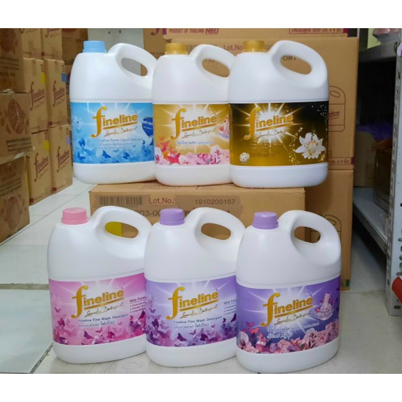 NƯỚC GIẶT FINELINE ĐẬM ĐẶC .GIẶT XÃ THƠM LẮM NHÉ .HÀNG CHÍNH HÃNG THÁI LAN.3000ML