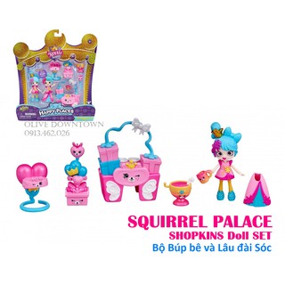 Hộp 🌼 Bộ Búp bê & Lâu đài Sóc - SHOPKINS Playset