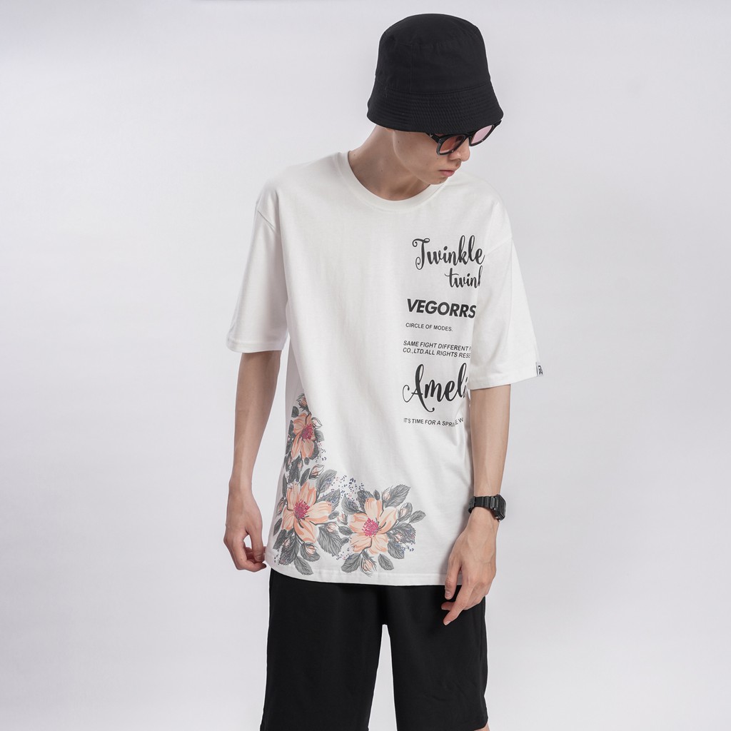 Áo thun VEGORRS N7 Unisex phông trơn nam nữ tay lỡ mùa hè oversize form rộng thời trang phong cách Hàn Quốc | BigBuy360 - bigbuy360.vn