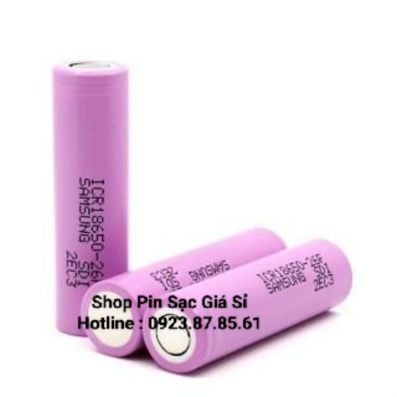 Pin 18650 Samsung 2600mah 26F Chính Hãng