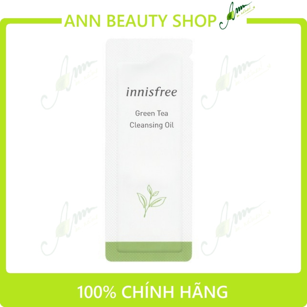 Sample Dầu Tẩy Trang Trà Xanh Innisfree Green Tea Cleansing Oil 1ml