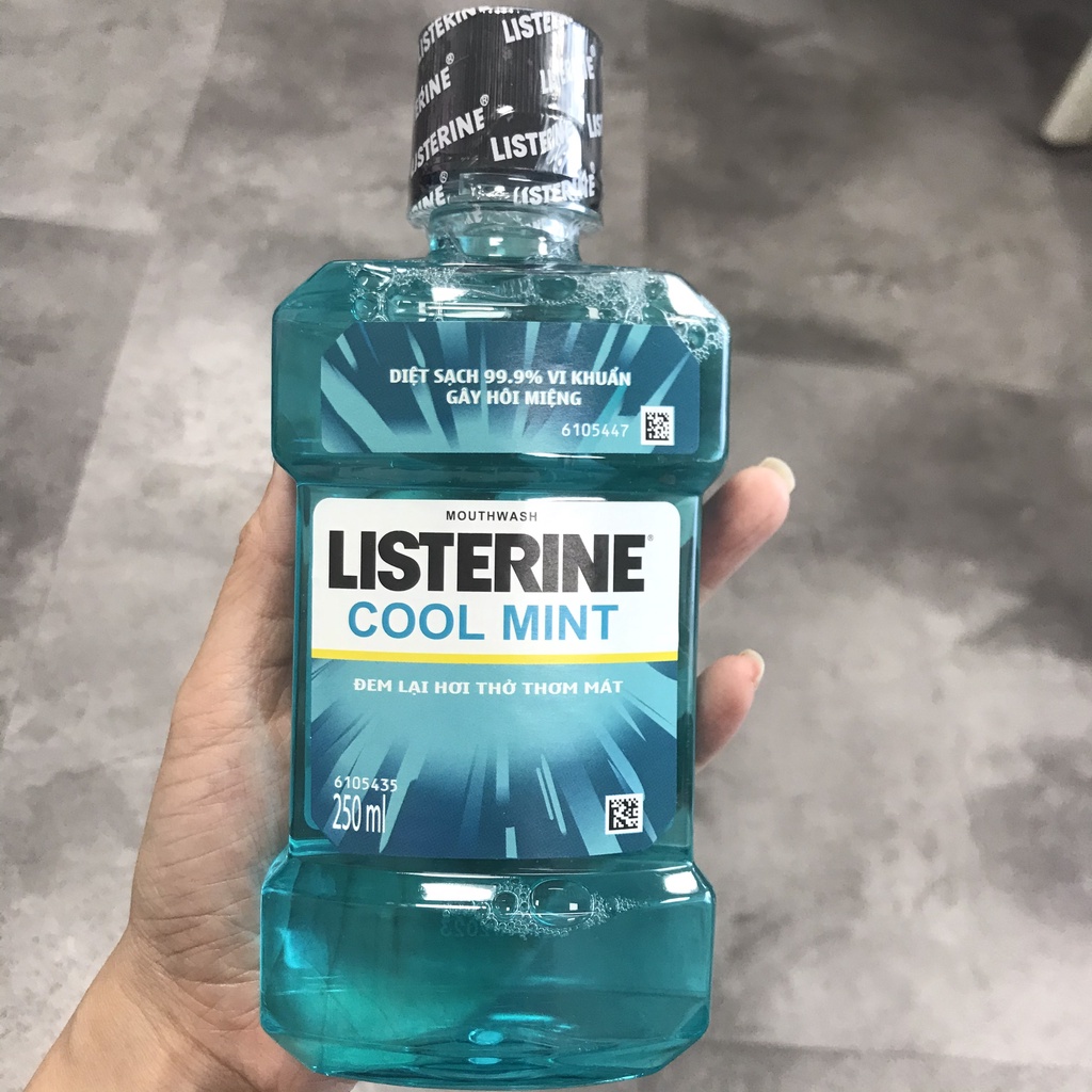 Nước súc miệng Listerine 750ml - nước xúc miệng Cool Mint loại lớn - 1 chai