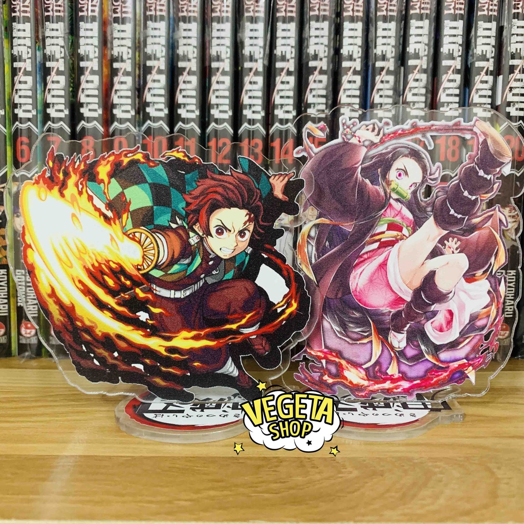 [Cao 10cm] Mô Hình Tượng Standee Acrylic Mica 1 mặt - Thanh Gươm Diệt Quỷ Kimetsu No Yaiba - Tanjiro Nezuko Giyu Rengoku