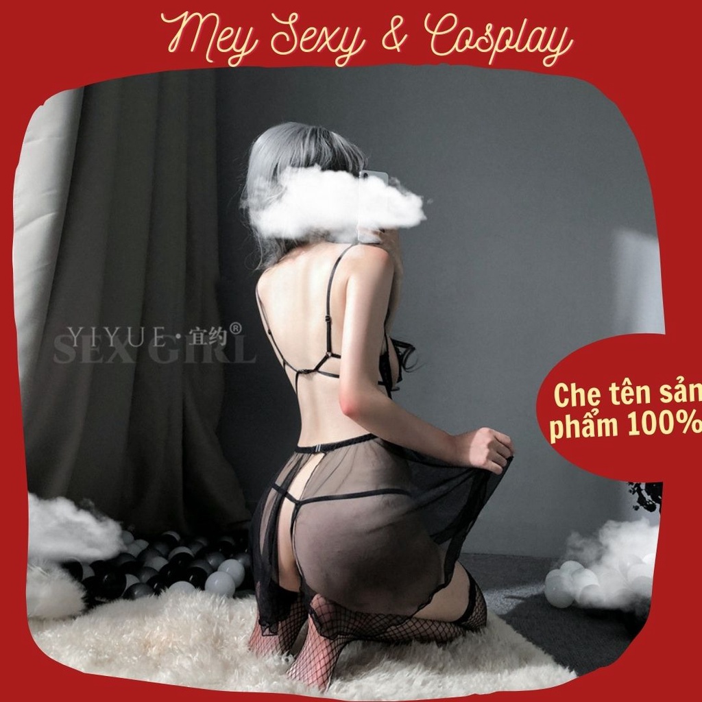 Set váy khoét ngực sexy xuyên thấu gợi cảm cho nữ | Mey Sexy & Cosplay | BigBuy360 - bigbuy360.vn