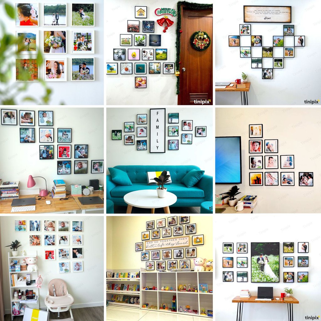 Khung Hình Dán Tường Siêu Nhẹ, 20x20 cm, Keo Dán Không Hại Tường, Chỉ Có Tại Tinipix | BigBuy360 - bigbuy360.vn