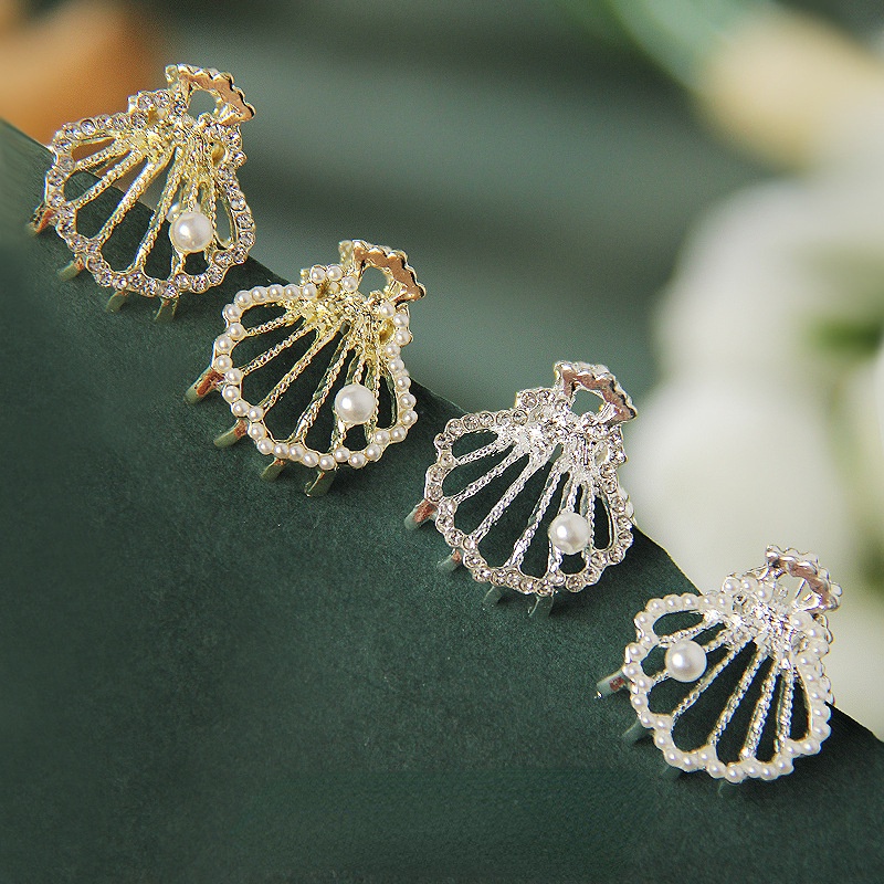 1 Kẹp Tóc Đính Đá Lấp Lánh Phong Cách Hàn Quốc Thời Trang Cho Nữ