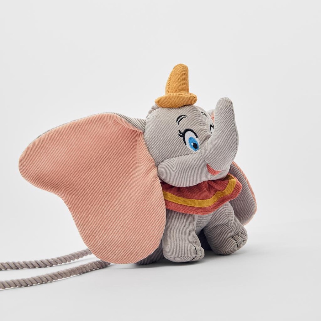 DISNEY Kem Nền cc & mama Chất Lượng Cao★ Zara Túi Đeo Chéo Hình Voi dumbo Xinh Xắn Cho Bé