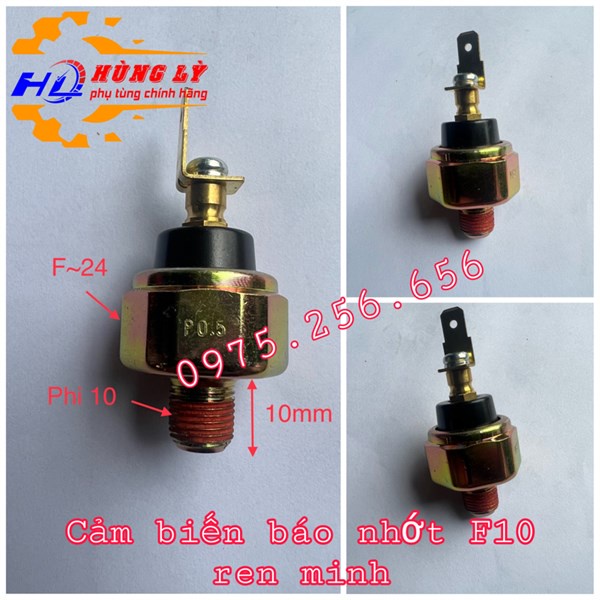 Cảm biến Báo NHớt phi 10 ren mịn Kia 1T4 HQ cảm biến các loại phụ tùng ô tô phụ tùng Hùng Lỳ