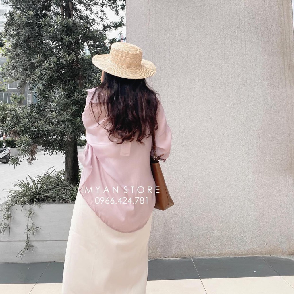 Sét 2 Món Áo Sơ Mi Khoác Thụng Mix Váy Maxi 2 Dây Xuông - TT105051 | BigBuy360 - bigbuy360.vn