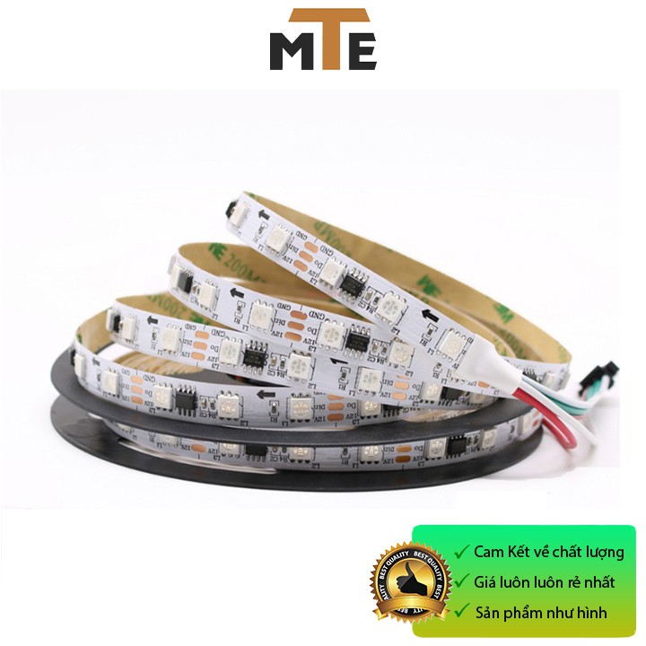 Dây 5 mét LED đổi màu RGB WS2811 12V Loại dán, chống nước IP65 (300 LED)