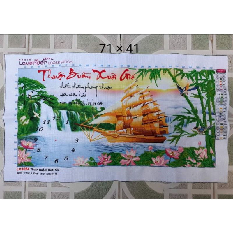 tranh thêu chữ thập thành phẩm