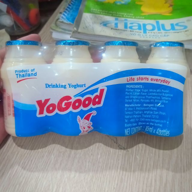 Sữa Chua Uống YoGood Hàng Nhập Thái Lan 1 Vỉ 4 Lọ 85ml