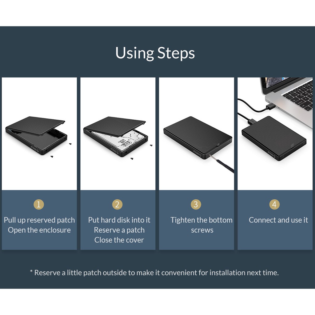 Hộp Đựng Ổ Cứng Ngoài Orico 2169u3 2.5inch Usb 3.0 | BigBuy360 - bigbuy360.vn