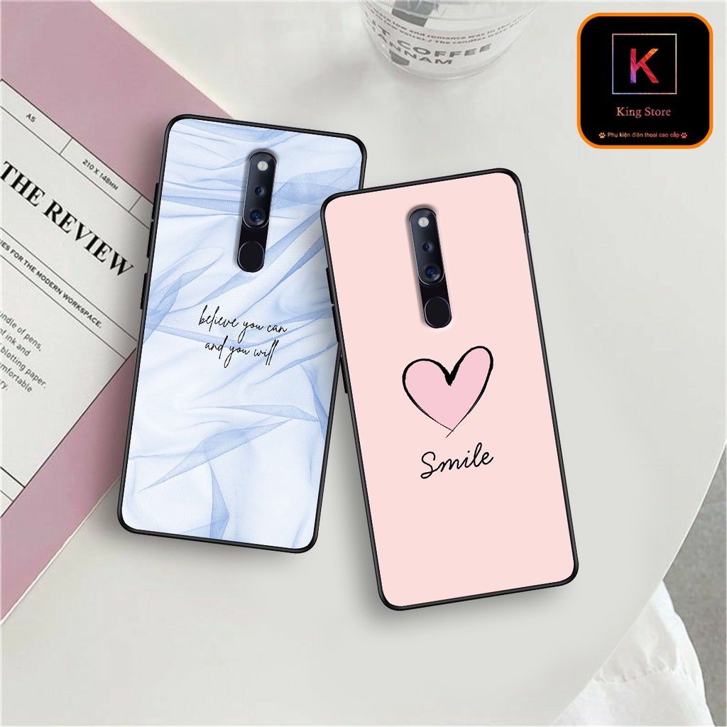 Ốp lưng Oppo F11 - Oppo F11 Pro - Ốp in hình LoveSmile - Chất liệu TPU cao cấp chống sốc