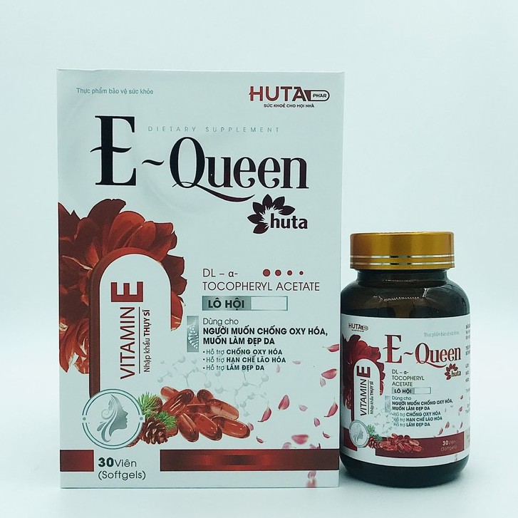 Vitamin E đỏ 400mg  chống lão hóa, làm đẹp da, ổn định nội tiết cho phụ nữ từ 12 tuổi