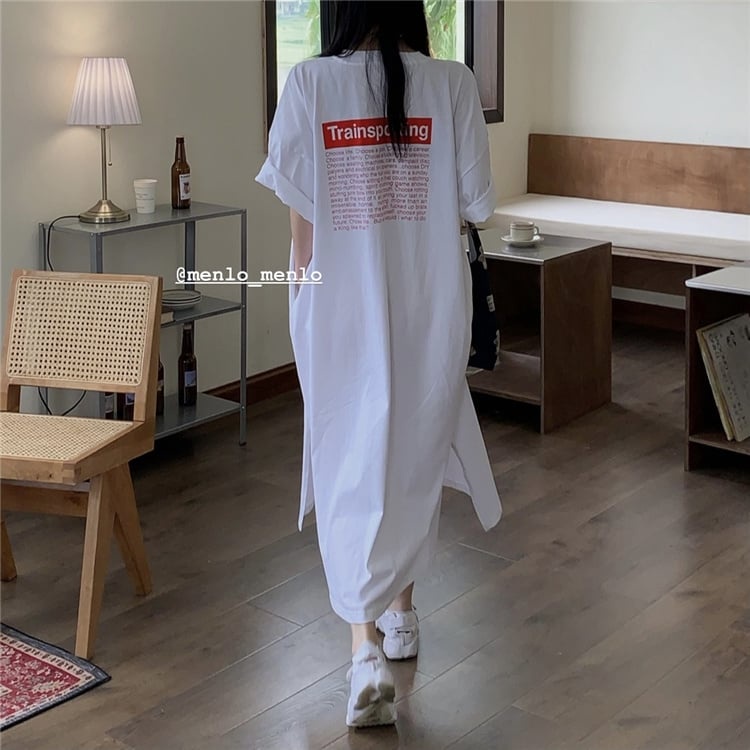 Đầm Xuông Dáng Dài Ulzzang Phong Cách Dành Cho Nữ