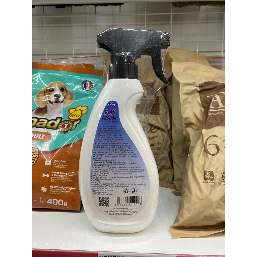 Xịt Khử Mùi Chuồng Trại Fay Deodor 350ml khử mùi, vệ sinh chuồng trại