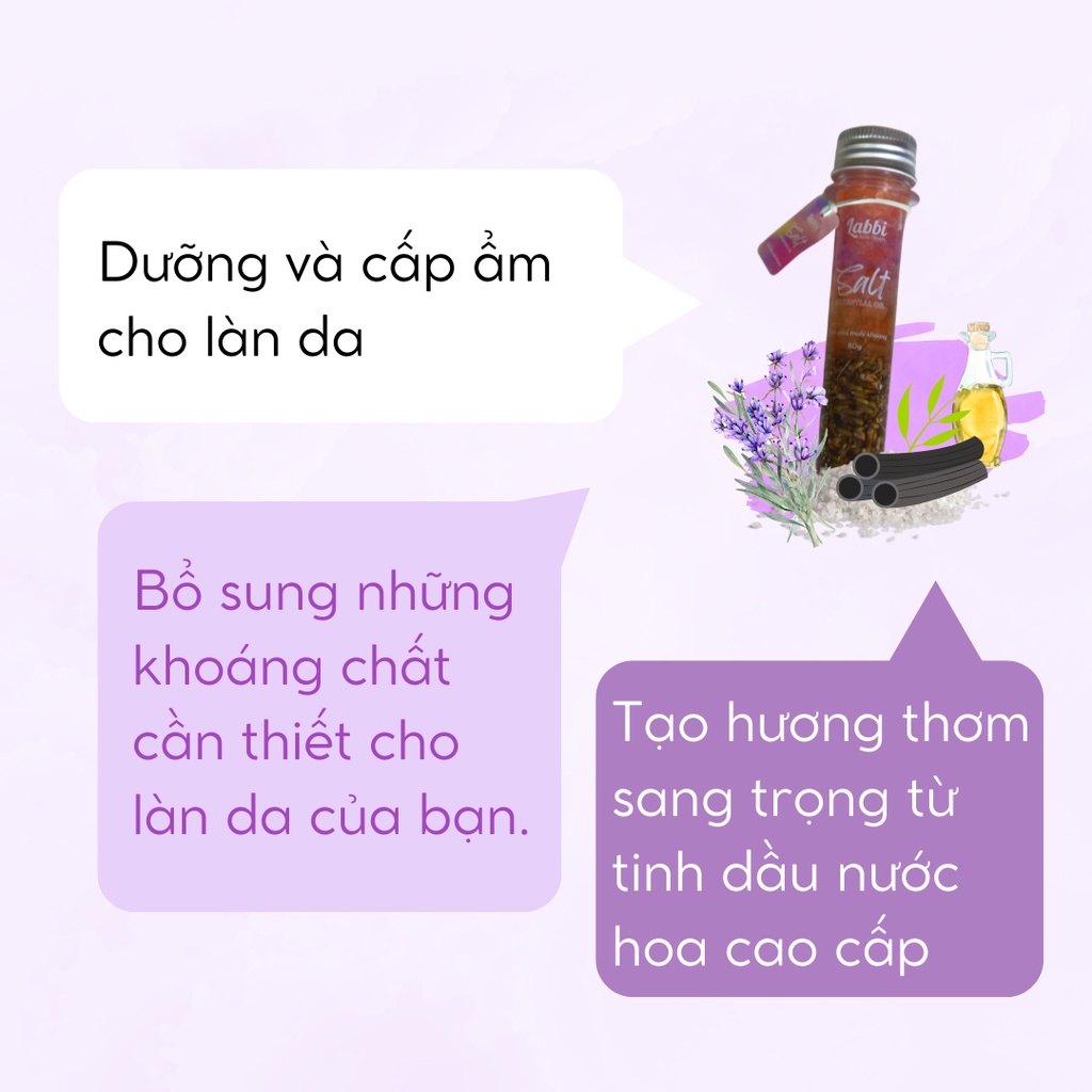 Tinh dầu muối khoáng dưỡng da ngâm bồn SUNSET IN PARIS [Labbi] Salt Essential Oil