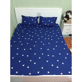 BỘ GA COTTON POLY TAM GIÁC XANH