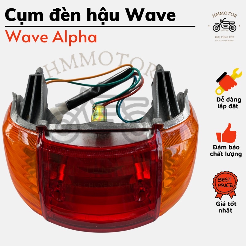 Cụm đèn hậu Wave Alpha (củ hậu)