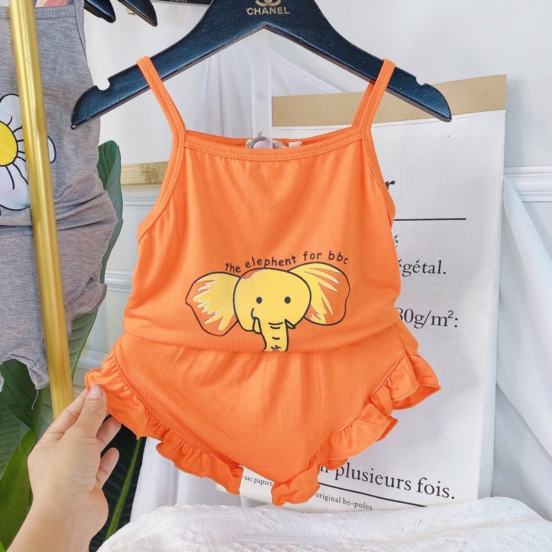 BỘ 2 DÂY BÈO NHÚN BÉ GÁI THUN LẠNH CHO  TỪ 7-18kg