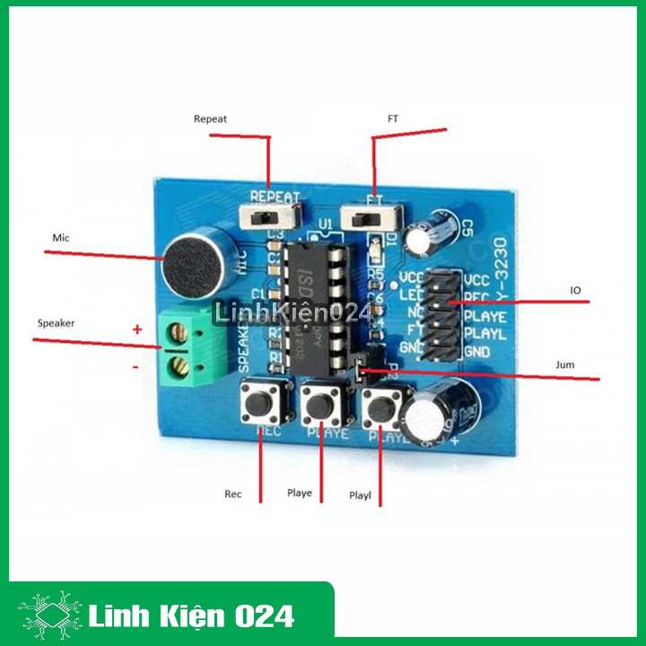 Module Ghi Âm ISD1820 V1