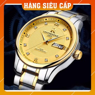 [CAO CẤP] Đồng hồ nam ONTHEEDGE 1853 RZY025 - Mặt vàng, dây demi