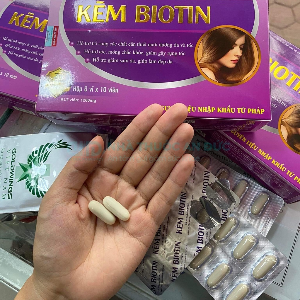 Kẽm Biotin Ngăn Rụng Tóc Kích Thích Mọc Tóc, Giảm Gãy Móng – Nhà thuốc An Đức